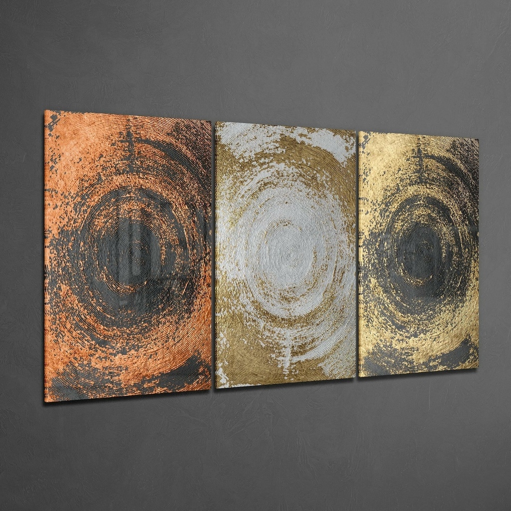 TABLEAU  EN VERRE ONDES ETERNELLES
