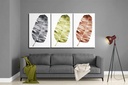 TABLEAU EN VERRE FEUILLES GEANTES