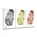 Tableau en Verre Feuilles Geantes