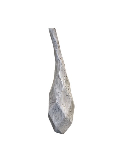 VASE OBELISQUE CRAQUELE