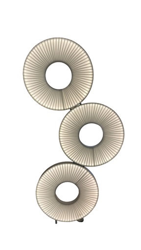 [ABA00000060] LAMPE SUR PIED HALO TRIO