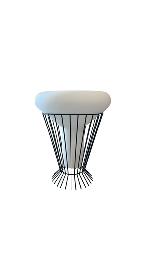 [ABA00000005] LAMPE A POSER LUNA CAGE